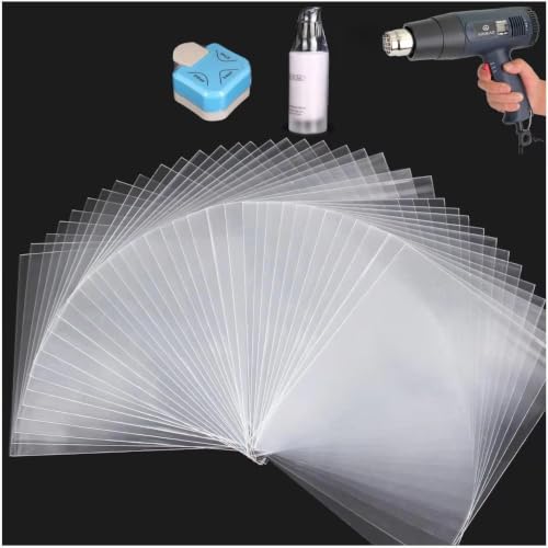 Shrink Wrap Bags, 200 PCS 6x10 Clear PVC Heat Shrink Bags for Soap Bars