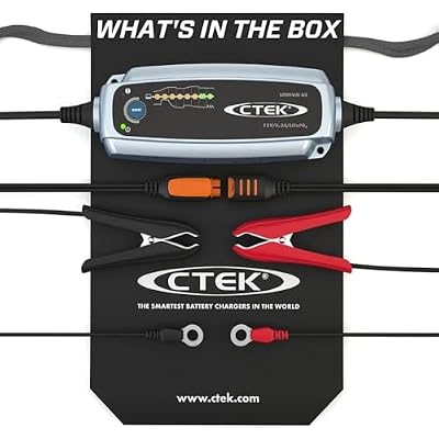 CTEK 56-926 LITHIUM US | شاحن بطارية ليثيوم أيون أوتوماتيكي بالكامل LiFePO4 | 5.0Ah - 60Ah | شحن الصيانة حتى 120Ah