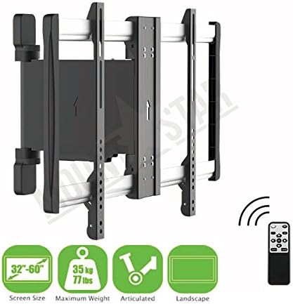 LCD LED TV WALL MOUNT MOTORIZED 32-60" Vesa 600 x 400 Swivel Pivot Remote