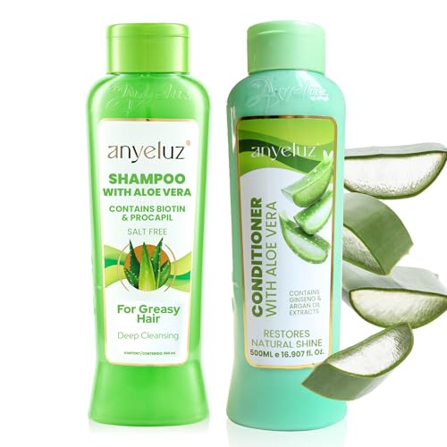 ANYELUZ Banana Hair Care Duo Set - Moisturizing Shampoo & Nourishing Conditioner, Natural Fruit-Infused Hydration & Repair for Dry, Damaged Hair