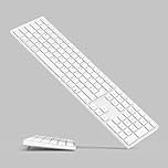 Wireless Bluetooth Keyboard for Mac OS with Numeric Keypad – Foldable Kickstand for Comfortable Typing, Rechargeable Battery, Up to 90 Days Working Time, Compatible with iMac/MacBook Pro/Air/Mac Mini