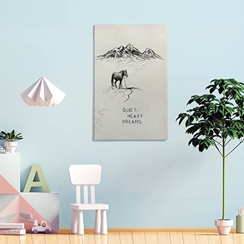 Zach Bryan poster mural salon adieu murs vides grande toile 40x60