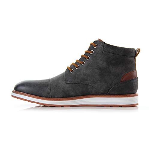 Ferro Aldo Birt MFA506027 Mens Memory Foam Casual Mid-Top Sneaker Desert Vegan Leather Chukka Boots4