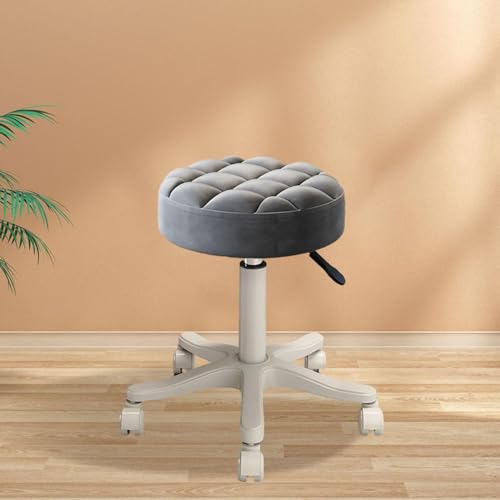 Tabouret réglable en hauteur polyuréthane gris pivotant pour les professionnels - 3