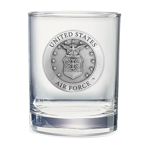 Air Force Double Old Fashion | 14 oz Pewter Glass