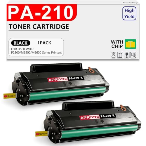 Toner compatible Pantum PA-210 noir longue durée APRONE PA210 P2500W M6500W Lot de 2