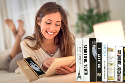 Harphia Feather Book Mark, Metal Dream Catcher Pages Seperator, Light Blue Feather, 1Pcs Per Set, With Gift Box Per Pack, Perfect For Women, Student, Family, Book Lovers, Planner 010-Blue #TOP2