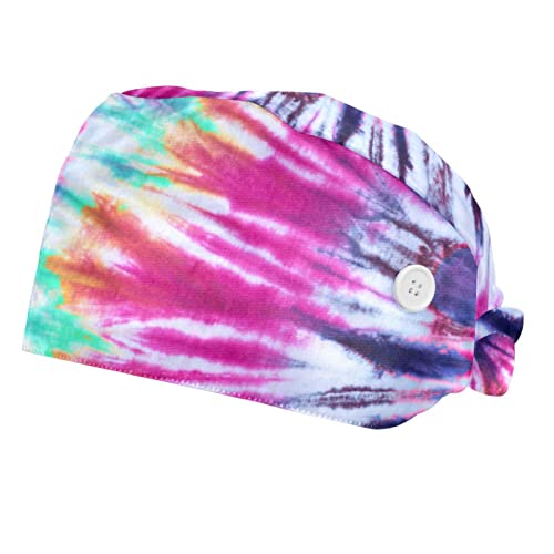 Chapeaux de travail tie-dye unisexes confortables pour la cuisine et le service lot de 2