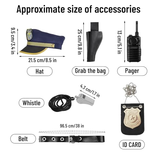 Disfraz de Policía para Niños con Accesorios miniatura 2