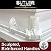 RestInPower Steel Butler Satin Casket - Enduring Elegance in Premium Steel with Complete Comfort Lining (White)