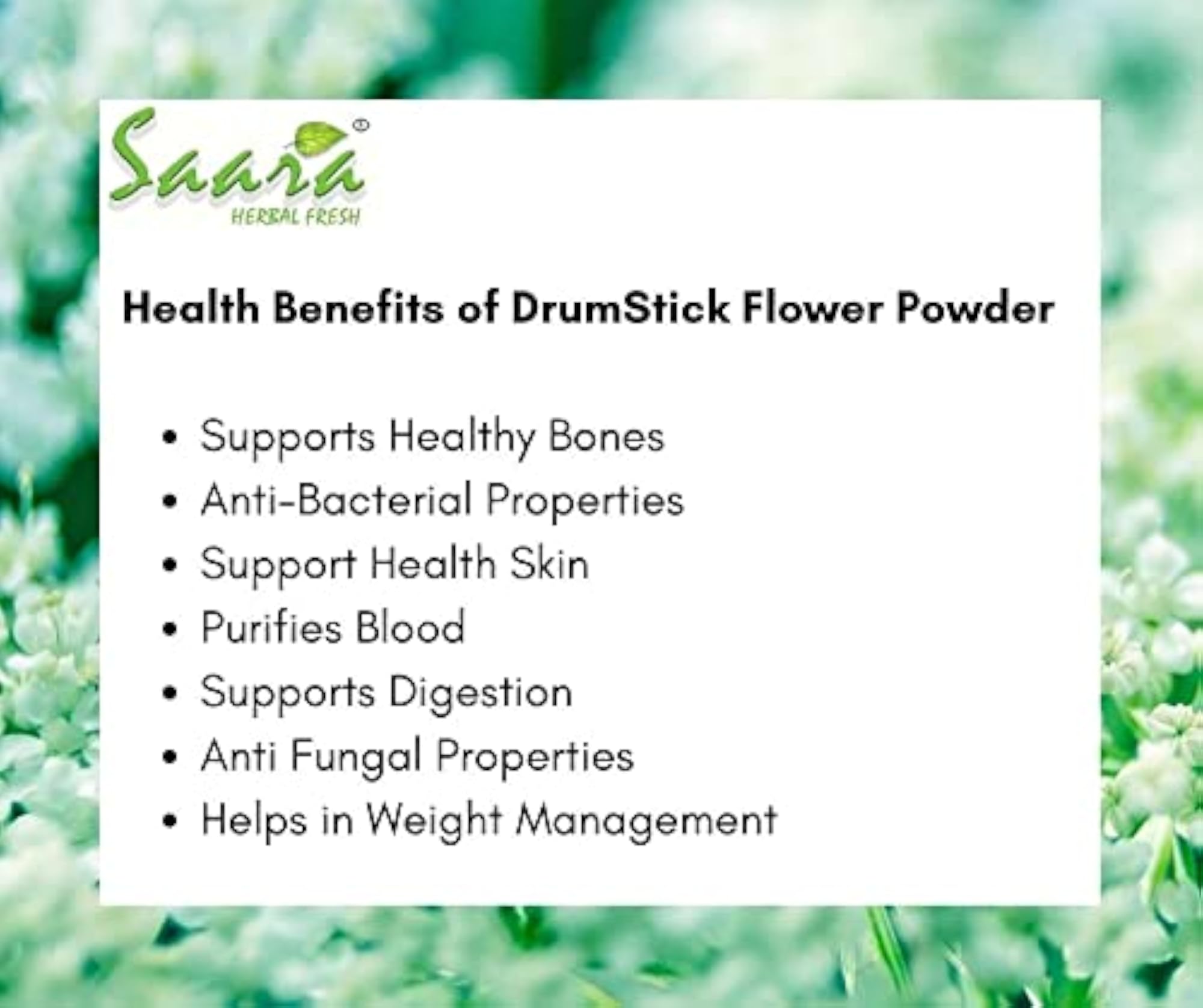 VS Products Moringa Flower Powder, 150g