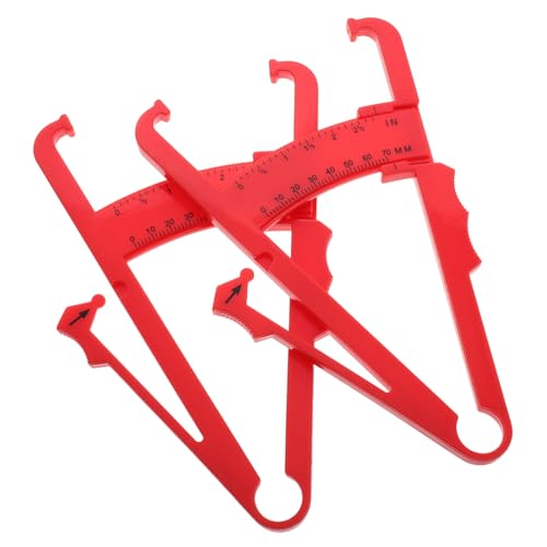 PartyKindom 2pcs Bmi Measurement Tool Durable Plastic Skinfold Calipers for Accurate Measurement Portable Design for Men and Women for Fitness Tracking and Weight Management