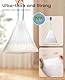 Selbstreinigende Katzentoilette Müllsack, Drawstring Cat Litter Waste Receptacles Beutel für selbstreinigende Katzentoilette, Langlebige, Reißfest Flüssigkeitsdicht, mit Kordelzug 3 Rollen