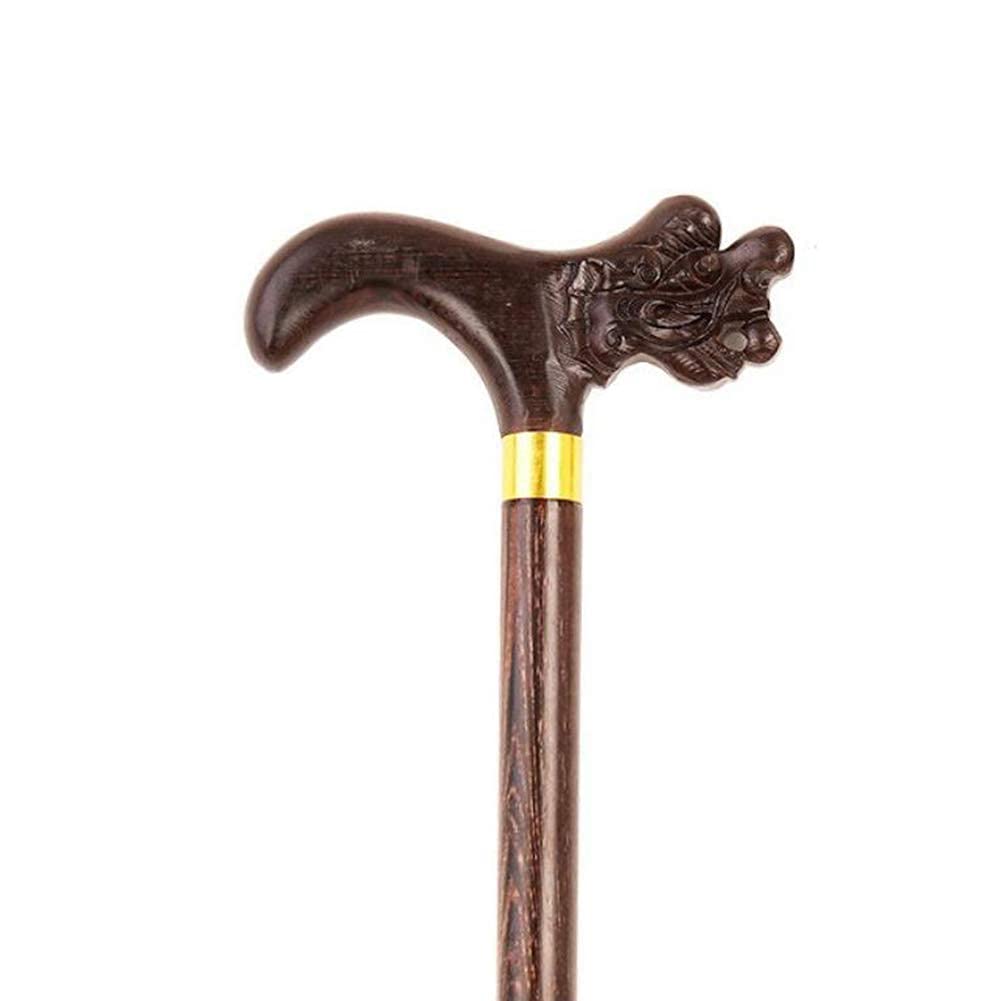Muletas Bastón de Madera Maciza con Punta de Goma, Bastones de Madera de Madera Natural de 37', Regalo Ligero y asequible, Capacidad de Peso de 250 Libras/Bastones C