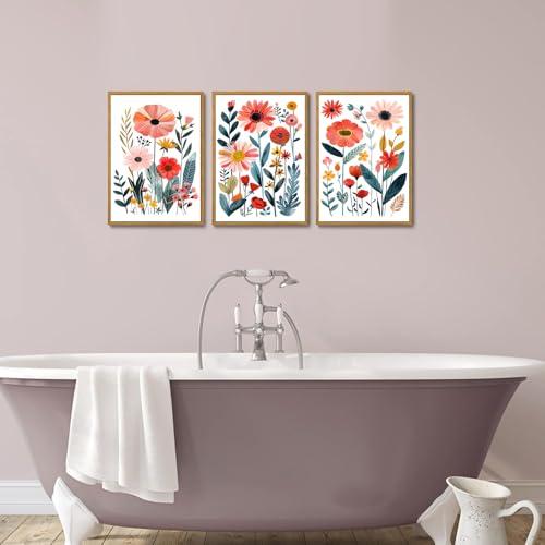 Toile fleurs sauvages impression florale de qualité supérieure 30x45cm - 5