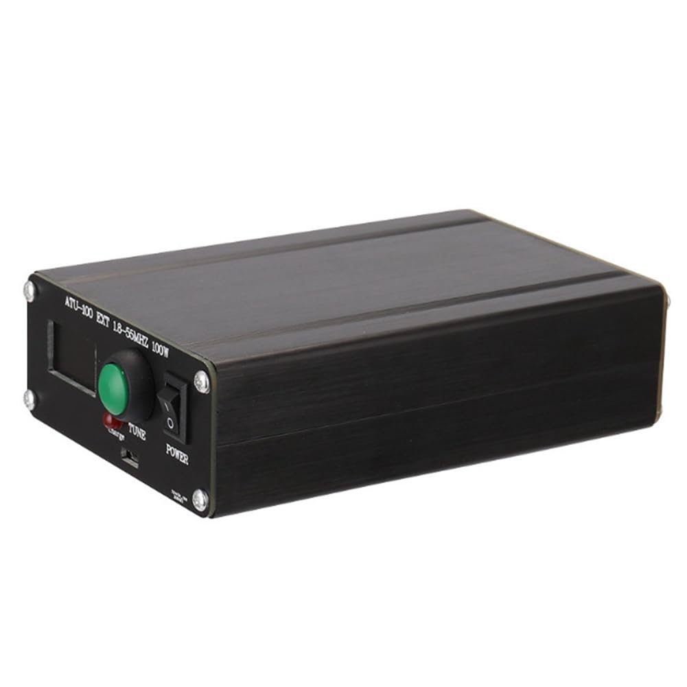 Mini Sintonizador de Antena Automático para Equipos de Radio 1.8-55 MHz 0.96 IN con Carcasa ATU-100 Sintonizador de Antena 1.8-55 MHz
