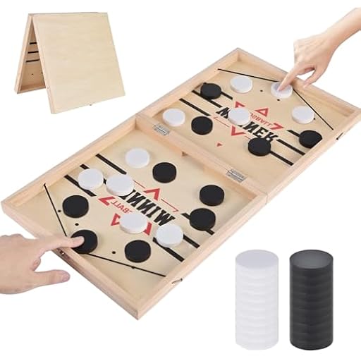 Juego de Mesa de Hockey, Juego Rápido De Disco De Honda, Air Hockey de Mesa, Fast Sling Puck Juego, Juego de Rebote Rápido de Doble Combate, Juegos de Mesa para Actividades de Reunión Familiar | Ya disponible en tu tienda friki favorita! En mundofriki.es!
