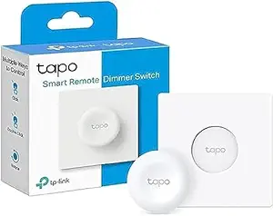 Tapo Tp-Link Tapo S200D Smart Remote Dimmer Switch, Multiple Ways Control, Real-Time Notifications, No Wire Required, Battery Included, Tapo Hub Required Sold Separately, Easy Setup And Use