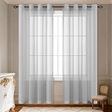 🥦RESPIRABILITÉ:Les rideaux translucides vous apportent non seulement confort et élégance, mais protègent également votre intimité.