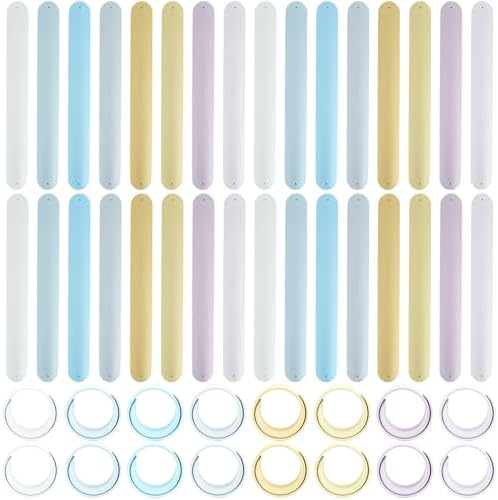 Flahard 48 Pcs Silicone Slap Bracelets Bulk Colorful Snap Bracelets Soft Slap Bands Wristband for Adult Goodie Bag Fillers Craft Classroom Rewards, 8 Colors