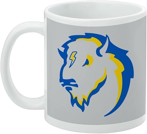 Vista 1290 de GRAPHICS & MORE Taza de café de cerámica con logotipo secundario de la Universidad Bob Jones, tazas de regalo novedosas para café, té y bebidas