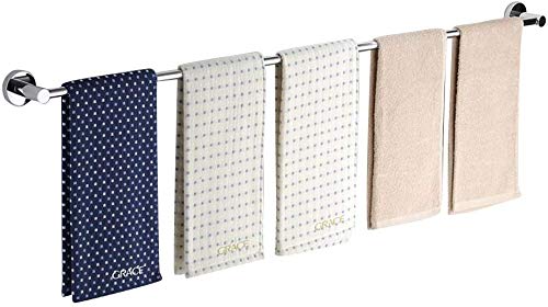 Stainless steel towel rack Long bathroom towel rack Bathroom accessories (size: 110 cm)