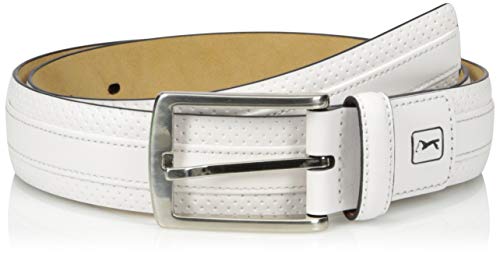 PGA TOUR Center Welt Men's Golf Belt, White, 36