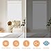 Persilux No Drill No Tools 100% Blackout Window Shades for Home, Free-Stop Cordless Roller Shades (White, 34.5