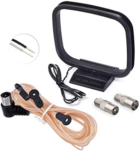Bingfu BFN00258 Fm Antenna Fm Dipole Antenna 75 Ohm Indoor Fm Radio Antenna Am Loop Antenna thumb #1