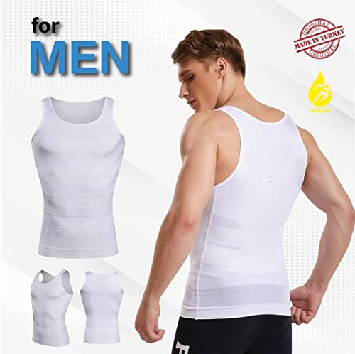 Image of FirstFit Abs Abdomen Compression Slimming Tummy Tucker Vest, Underwear Shapewear Slim Body Shaper for Men