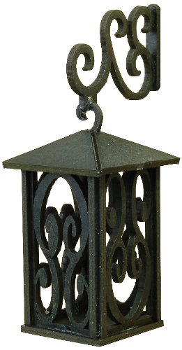 Douzième lanterne design artisanal en métal forgé et verre soufflé