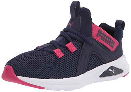 Image of PUMA unisex child Enzo 2 Weave Slip on Sneaker, Peacoat-bright Rose, 1.5 Little Kid US