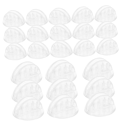 PRETYZOOM Section Label Sign Holder Store 100pcs Plastic Card Holder Adhesive Memo Clip for Tag Easy Install Sign St