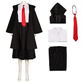 ETEBAS Mash Burnedead Cosplay Mashle Magic and Muscles Costume Anime Full Set Outfit Uniform Dress Women Men(women,l)