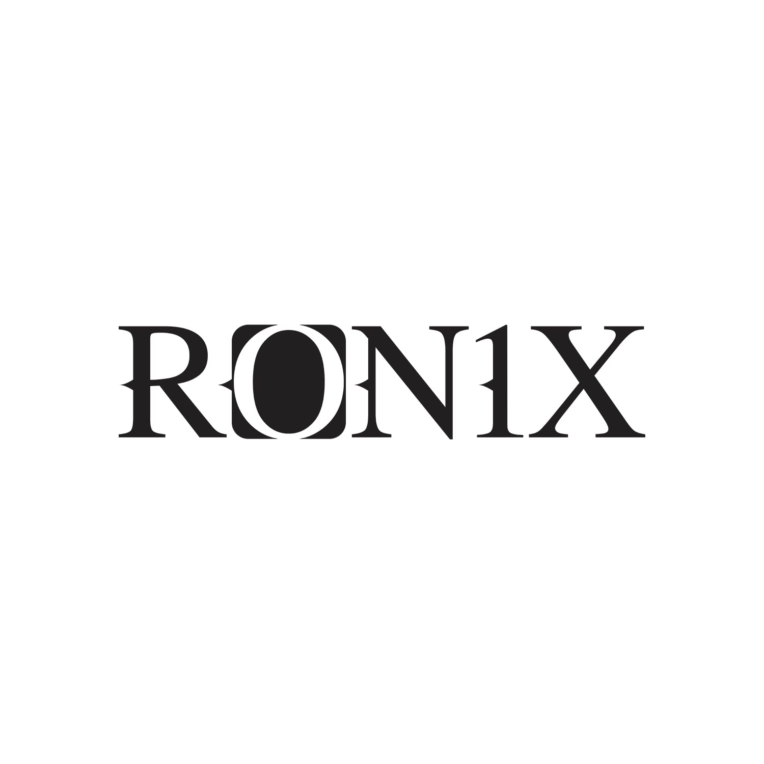 Ronix Logo Die-Cut Sticker, 3x15 Inches, Black