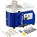VEVOR Ceramic Wheel Forming Machine Foot Pedal ABS Detachable Basin, Sculpting Tool Apron Accessory Kit for Work Art Craft DIY, Blue-Updated Version