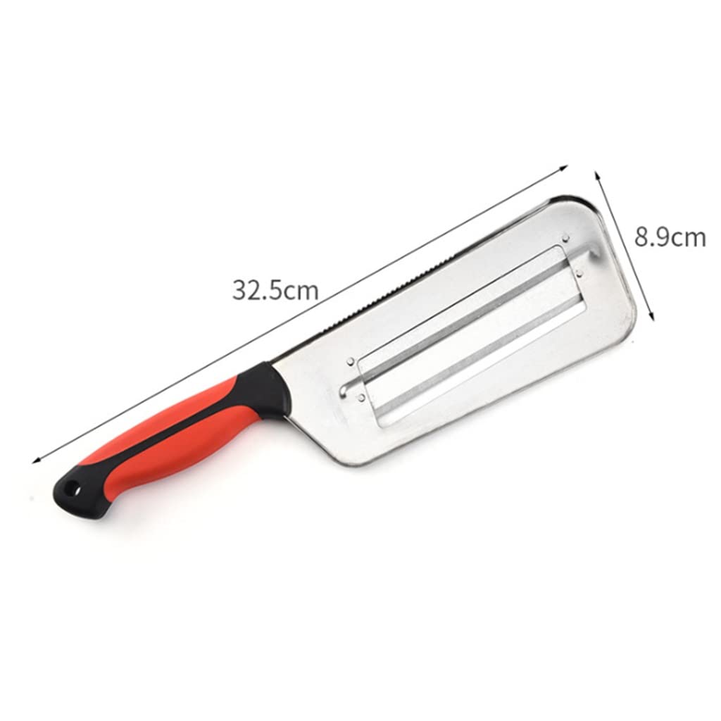 JFDBGU Cuchillo de Acero Inoxidable de 2 Cuchillas de Acero Inoxidable Limpiador de Frutas Papita Pelador Pelador Rallador de Zanahorias Accesorios de Cocina