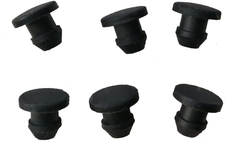Rubber Hole Plug,Sealing Hole Plug, 10pcs Black Solid Silicone Rubber Caps T Type Plug Cover Snap-on Gasket Blanking End2.5mm-14mm(10mm)