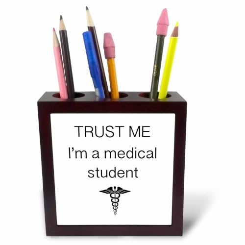 3dRose Trust me I’m a medical student 5 inch tile pen holder