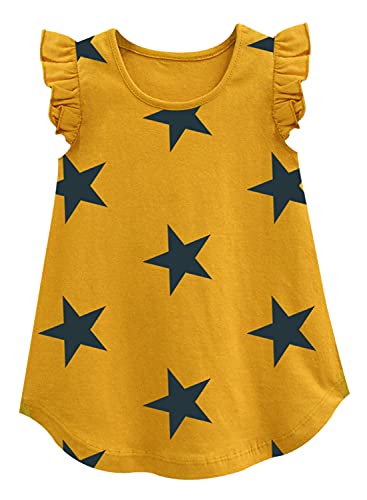 Image of A.T.U.N. (All Things UBER Nice) Girl's Polyester Regular Fit Solid Round Neck Knee Length Regular Top