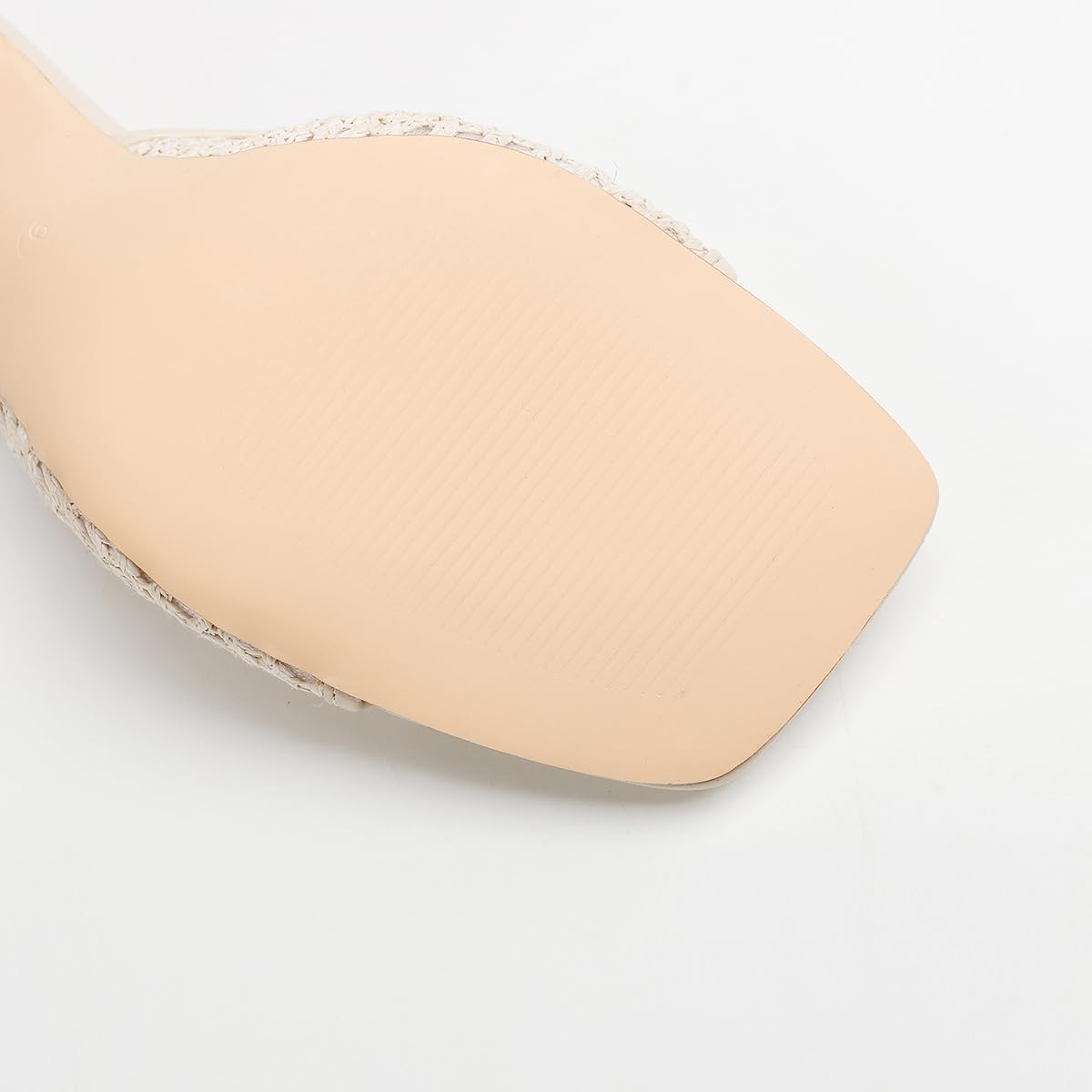 Mule Donna in Pizzo Mesh con Fiocco e Punta Quadrata, Tacco a Spillo 8cm - Bianco Panna