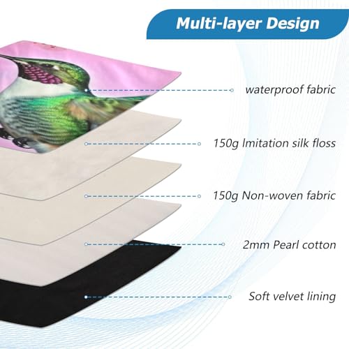 Funda para Laptop Floral Hummingbird 13-14 Pulgadas miniatura 4