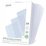 Pavo Einbanddeckel-Klarsichtfolie A4, PP-Folie, 0.30 mm, 100-er Pack,...