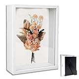 Le cadre photo 3D est fabriqué en bois avec une façade en acrylique transparent et une profondeur intérieure de 3 cm, le cadre photo 3D rend votre maison plus rafraîchissante et plus chaude.