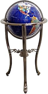 Unique Art Since 1996 Brand 37" Tall Bahama Blue Pearl Swirl Ocean Floor
