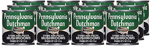 Pennsylvania Dutchman Canned Mushrooms - 12/4 oz. cans NEW