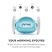 CLOCKY Extra Loud Alarm Clock for Heavy Sleepers on Wheels Rolls Runs Away Vibrating Easy to Set Super Smart Snooze Digital Bed Shaker Alarm Clock Funny Gift for Adults Kids Teens Bedrooms (Blue)