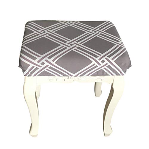 Enerhu 2-Pack Stool Covers Breathable Chair Seat Slipcover Barstool Cover for Rectangle Stools