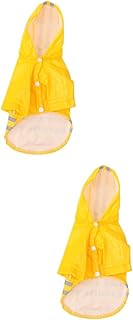 Ipetboom 2 Peças Jaqueta De Chuva Para Cachorros Capa De Chuva Para Cães Capas De Chuva Para Cães Médios Capas De Chuva Para Cães Pequenos Capa De Chuva Para Cães Pequenos Capa De Chuva
