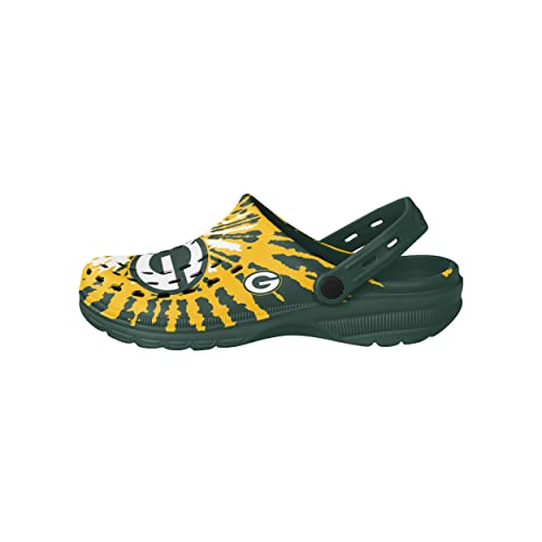 Image of FOCO Mens NFL Team Logo Tie-dye Garden Water Sandals Shoes Slipper Clogs with Strap